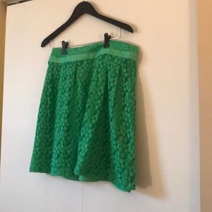 The Limited Green Skirt